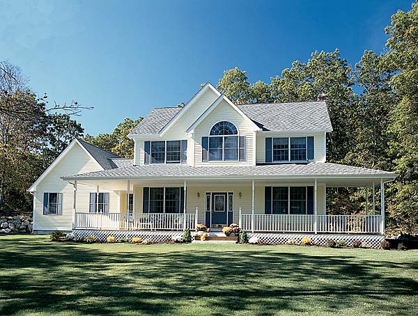 Country Farmhouse Southern House Plan 24245 Elevation