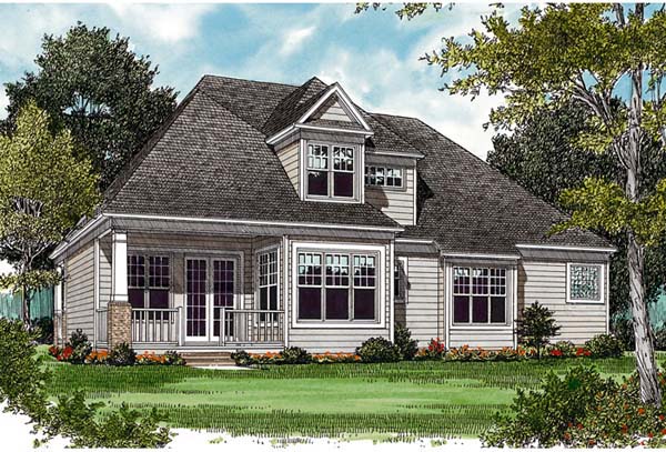 Cottage Craftsman House Plan 97026 Rear Elevation