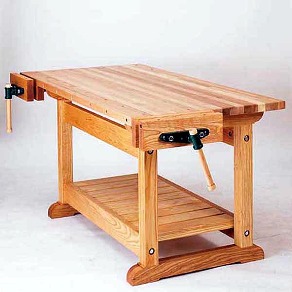 traditional workbench woodworking plan - dp-00482