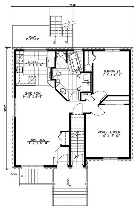  Narrow  Lot  Style Multi  Family  Plan  48214 with 2982 Sq Ft 