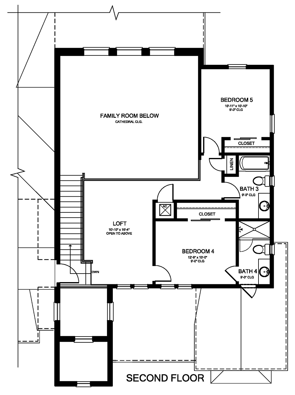 Modern Style House Plan 50892 With 5 Bed 5 Bath 2 Car Garage