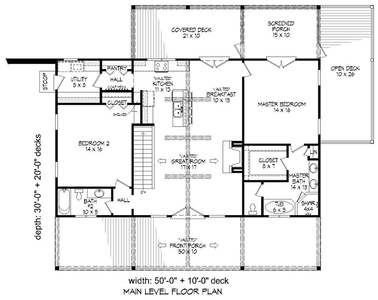 Two Bedroom Two Bathroom House Plans 2 Bedroom House Plans