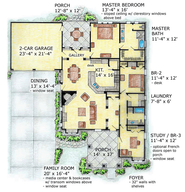 House Plan 56520 at FamilyHomePlans com