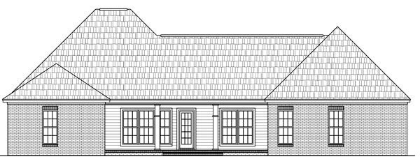 House Plan 59175 - Traditional Style with 2100 Sq Ft, 4 Bed, 2 Bath, 1