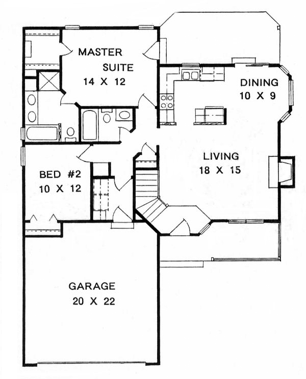 Important Concept 2 Bedroom House Plans, Two Bedroom House Plans With Garage And Basement