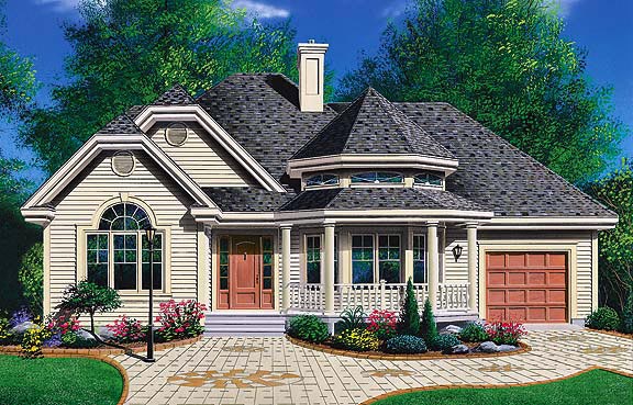 House Plan 65094 - Victorian Style with 1157 Sq Ft, 2 Bed ...