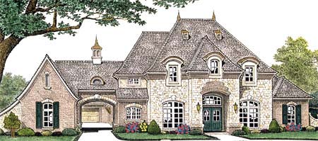 House Plan 66235 French Country Style With 3769 Sq Ft 4 Bed 4
