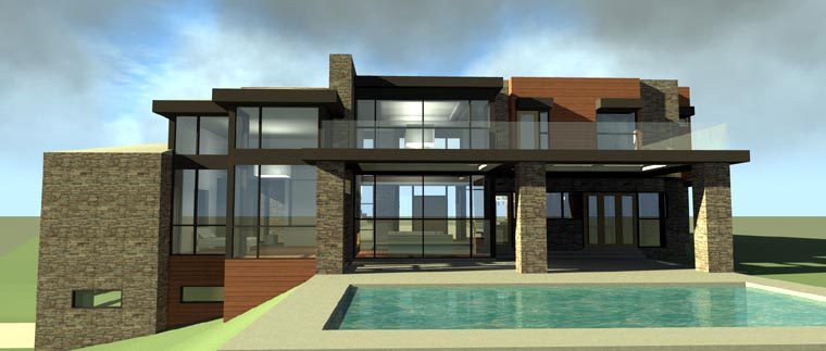  Modern  Style House  Plan  67596 with 5165 Sq Ft 5 Bed 5 