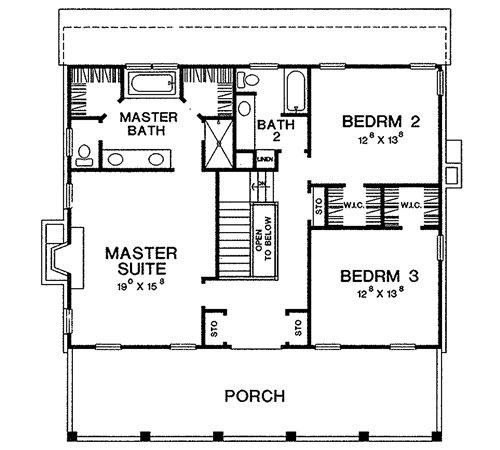 House Plan 67751 - Southern Style with 2796 Sq Ft, 3 Bed, 3 Bath
