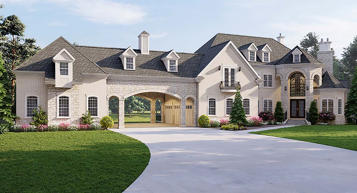 european style house plan number 72226 with 5 bed, 5 bath, 5 car garage
