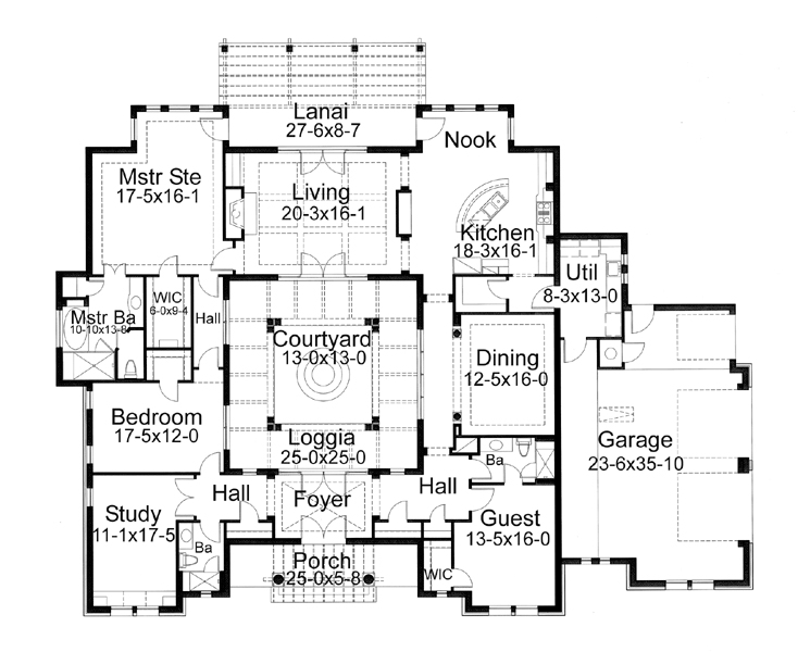House Plan 75123 Traditional Style with 3355 Sq Ft, 3