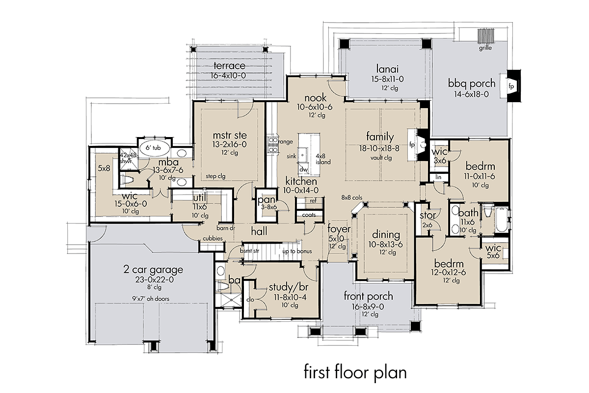 House Plan 75161 Traditional Style With 2353 Sq Ft 4 Bed 3 Bath