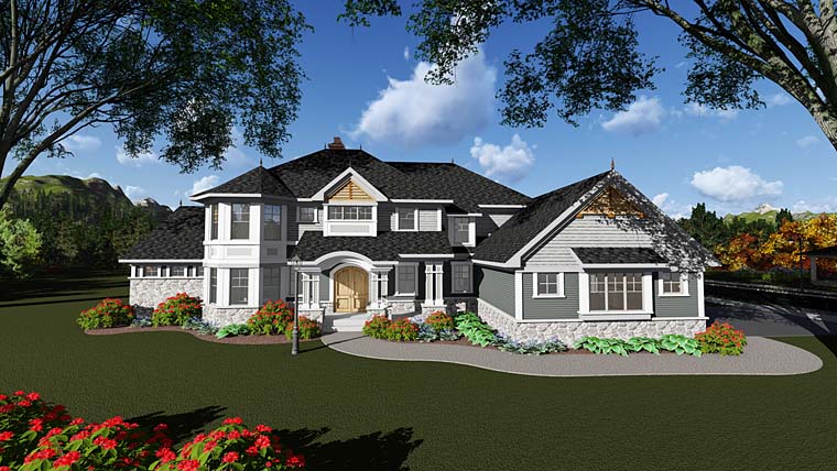 House Plan 75415 Traditional Style With 4431 Sq Ft 5 Bed 5