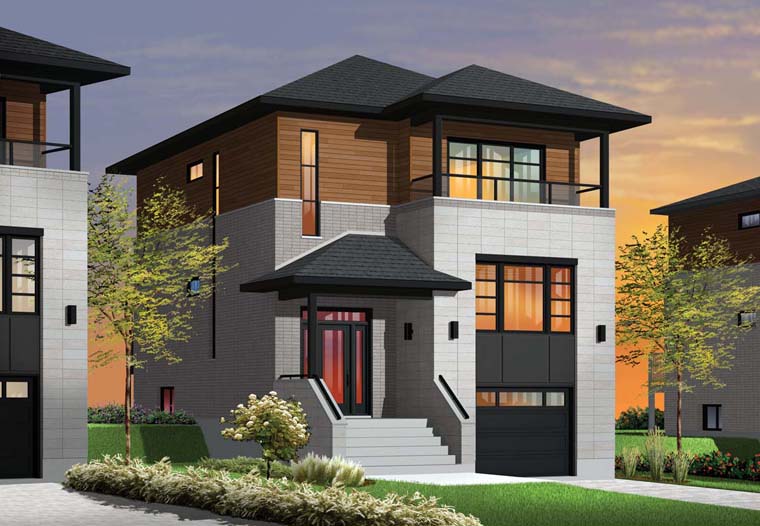 House Plan 76362 - Modern Style with 1883 Sq Ft, 3 Bed, 2 Bath