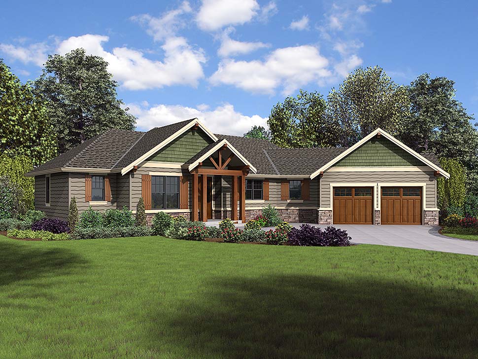  House  Plan  81223 Ranch  Style  with 1953 Sq Ft 3 Bed 2 