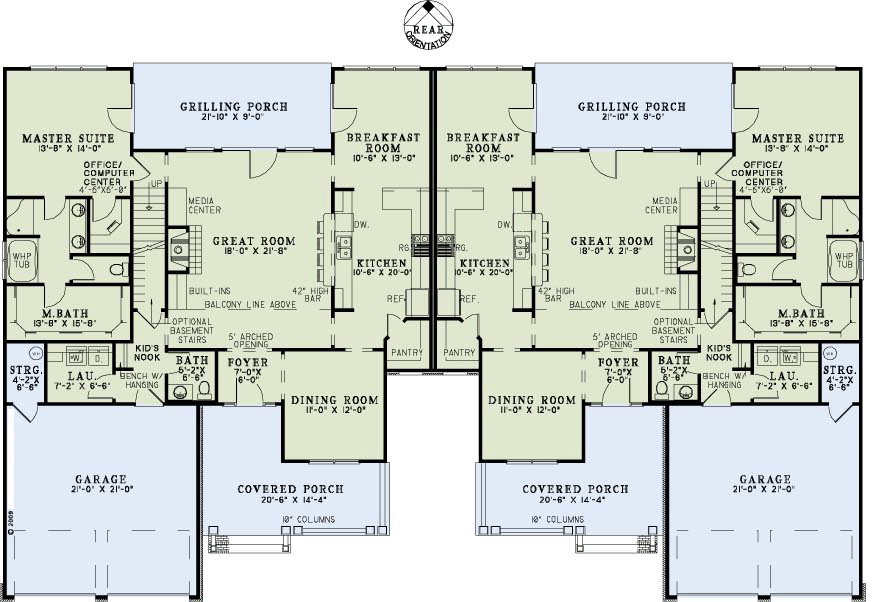 Multi Family Plan 82263 Craftsman Style With 5000 Sq Ft 8 Bed 4 Bath 2 Half Bath,Farmhouse Style Living Room Decorating Ideas