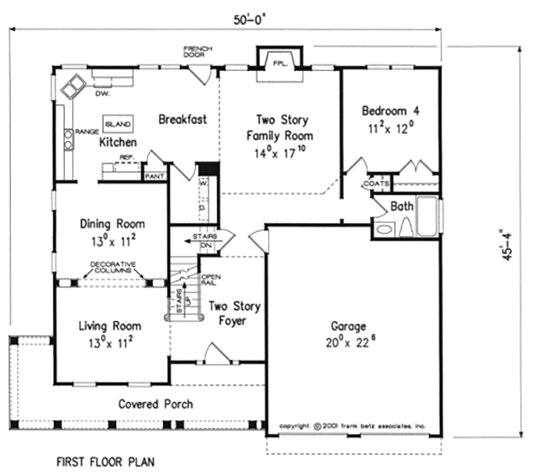 House Plan 1 Traditional Style With 2401 Sq Ft 4 Bed 3 Bath