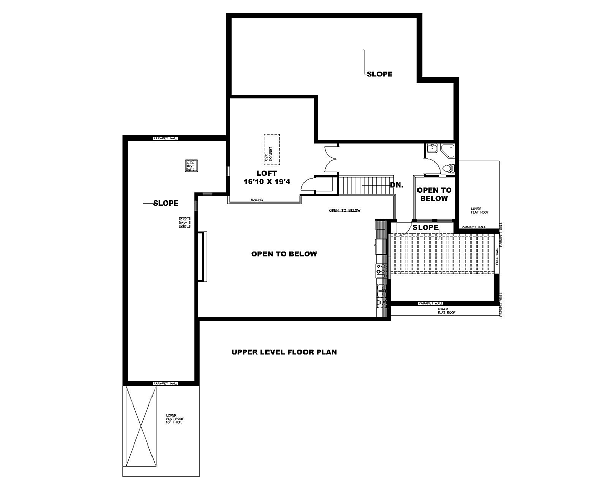 Modern Style House Plan 85125 With 2 Bed 4 Bath 2 Car Garage