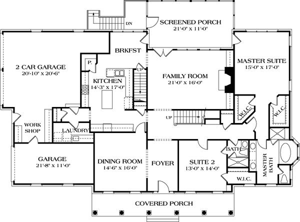 House Plan 85458 - Farmhouse Style with 3371 Sq Ft, 4 Bed, 3 Bath