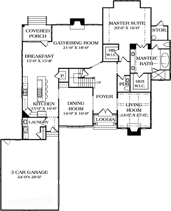 House Plan 85587 - European Style with 4484 Sq Ft, 4 Bed, 4 Bath, 1 ...