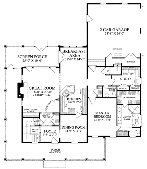 Southern Style House Plan 86245 With 4 Bed 4 Bath 2 Car Garage