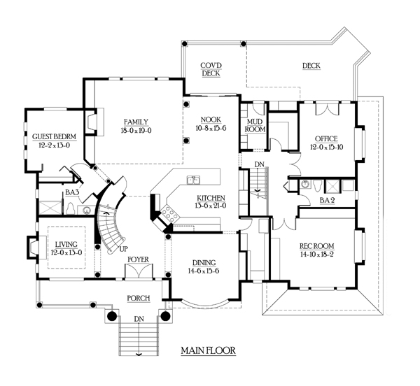 House Plan 87611 - Traditional Style with 4795 Sq Ft, 4 Bed, 5 Bath