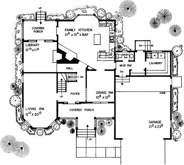House Plan 95192 - Country Style with 2522 Sq Ft, 3 Bed, 2 Bath, 1 Half ...