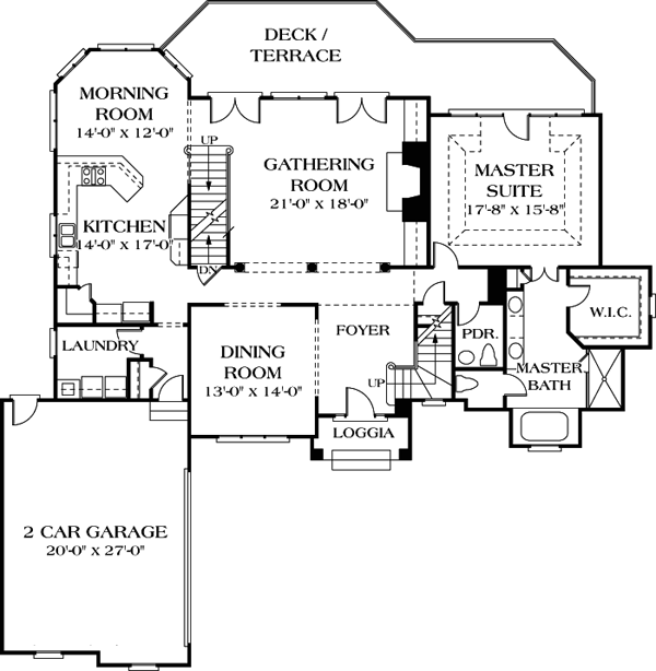 House Plan 97074 - European Style with 3921 Sq Ft, 4 Bed, 4 Bath, 1 ...