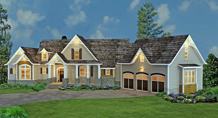  House  Plan  98267 Tudor Style  with 2498 Sq Ft 3 