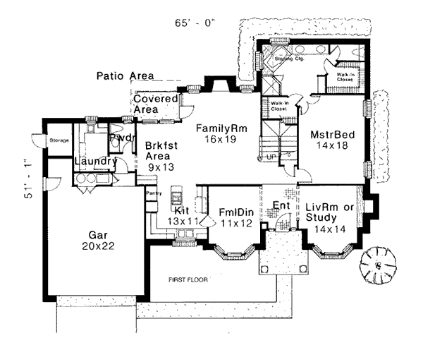 House Plan 98519 - Tudor Style with 2524 Sq Ft, 4 Bed, 3 Bath, 1 Half Bath